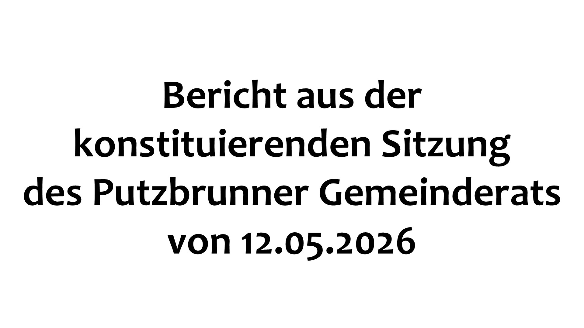 Gemeinderat 12.05.2026