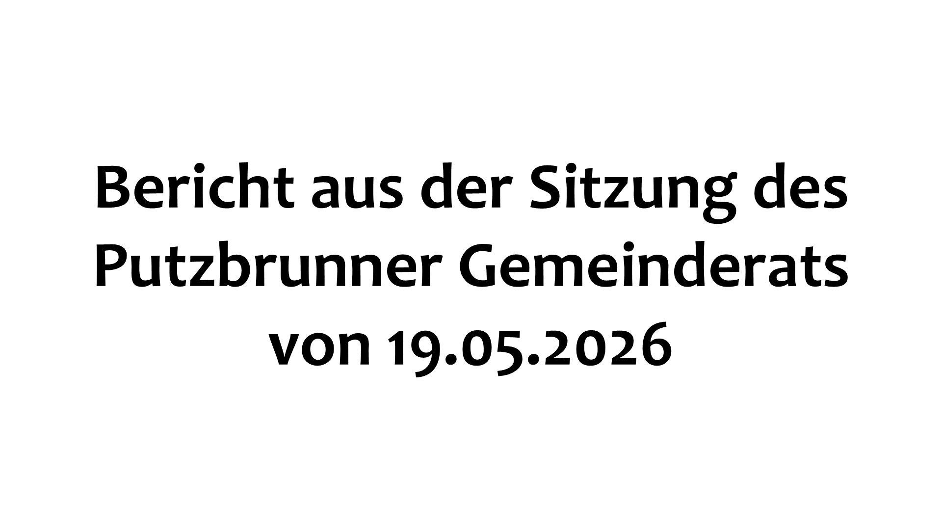 Gemeinderat 19.05.2026